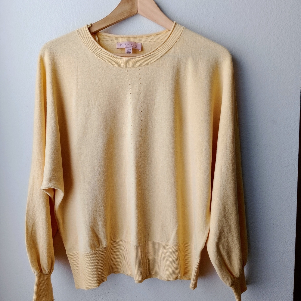 Philosophy yellow sweater XL